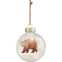 Gifi Boule de Noël transparente imprimé animaux Ø8cm^ Décoration Sapin