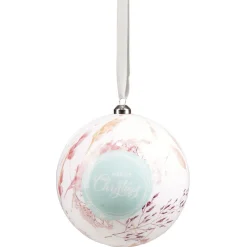 Gifi Boule de Noël XL design floral Ø12cm^ Décoration Sapin