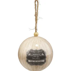 Gifi Boule de Noël XL design forêt Ø12cm^ Décoration Sapin