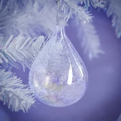 Best Gifi Boule en verre intérieur filament à reflet irisé