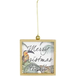 Gifi Cadre photo tropical à suspendre décoration de Noël^ Décoration Sapin