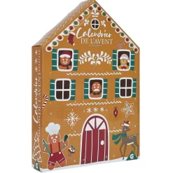 Gifi Calendrier de l'avent 24 suspensions bois^ Loisirs Créatifs Et Emballage Cadeau