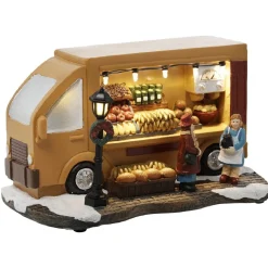 Gifi Camion primeur déco à led pour village de Noël^ Décoration Extérieure De Noël