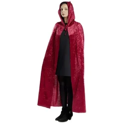 Outlet Gifi Cape chaperon rouge adulte Halloween - Taille unique L160cm