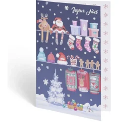 Gifi Carte de voeux Noël 12x17cm^ Loisirs Créatifs Et Emballage Cadeau