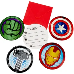 Gifi Carte d'invitation Avengers x6^ Loisirs Créatifs Et Emballage Cadeau
