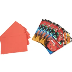 Gifi Carte invitation Cars x6^ Loisirs Créatifs Et Emballage Cadeau