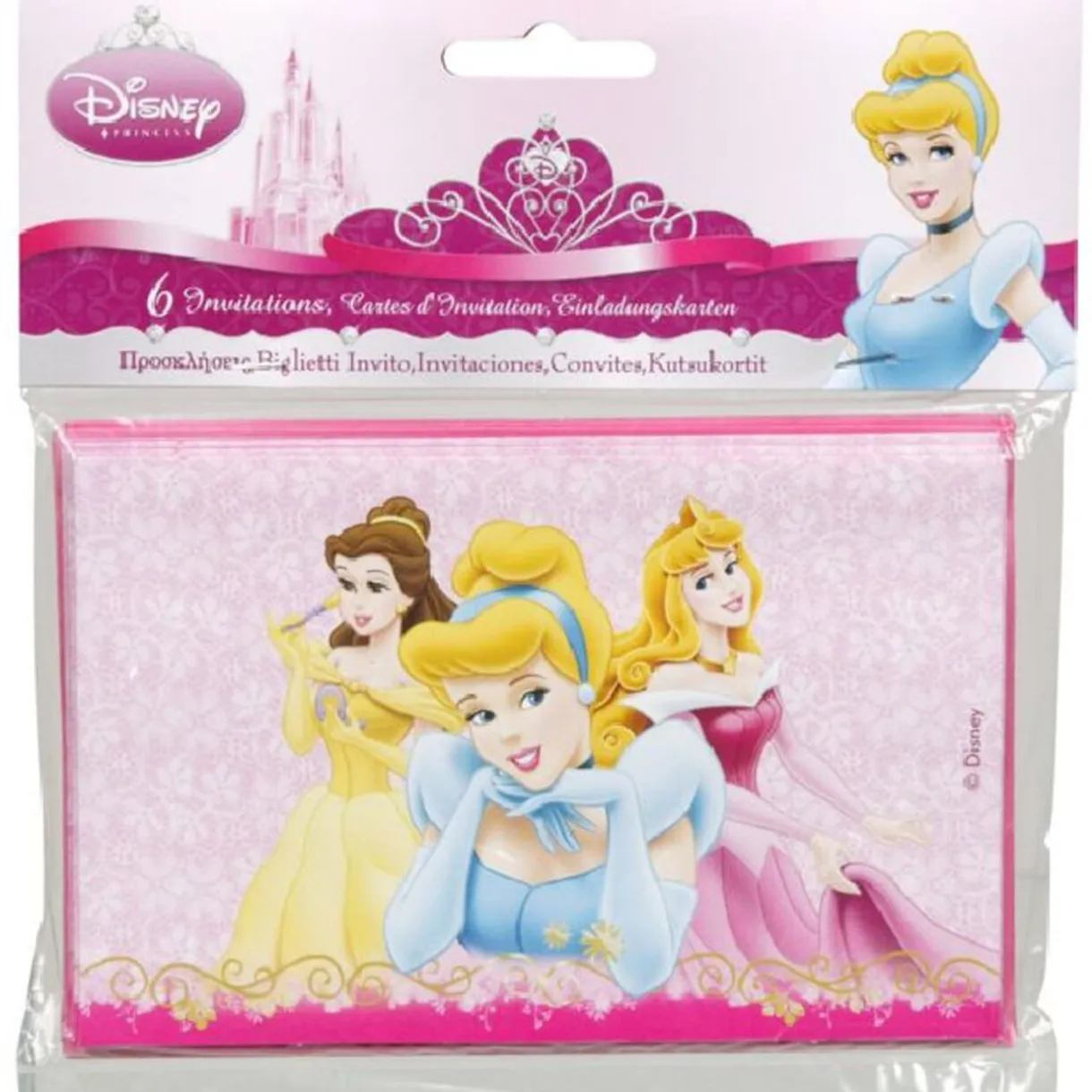 Gifi Carte invitation Princesse Disney x6^ Loisirs Créatifs Et Emballage Cadeau