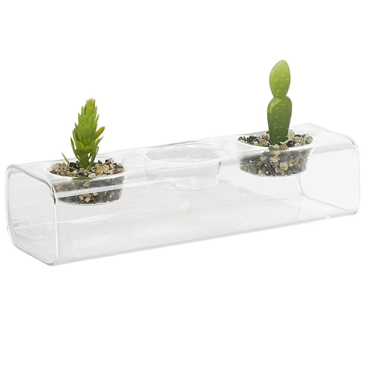 Clearance Gifi Centre de table plante grasse artificielle x2