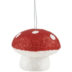 Gifi Champignon de Noël à suspendre pailleté^ Décoration Sapin