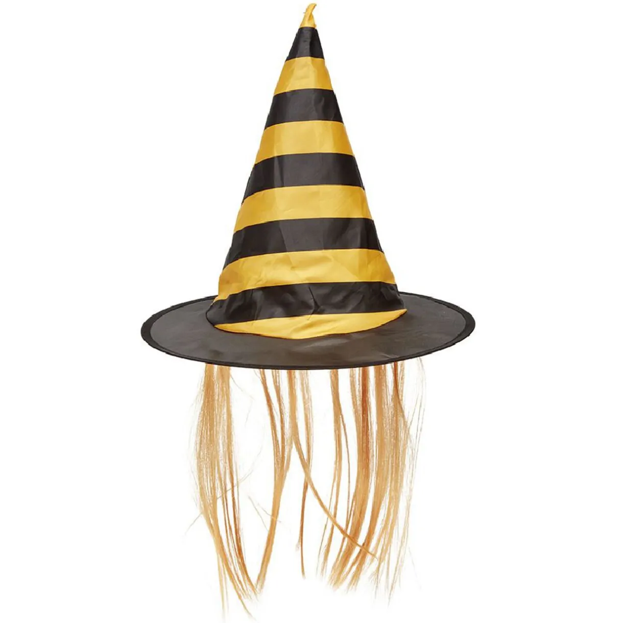 Best Gifi Chapeau avec cheveux de sorcière en plastique pour enfant Ø30 cm