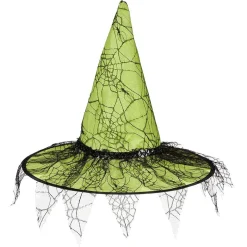 Outlet Gifi Chapeau de sorcière Halloween avec dentelle Ø40xH37cm
