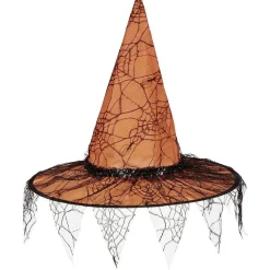 Outlet Gifi Chapeau de sorcière Halloween avec dentelle Ø40xH37cm