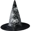 Sale Gifi Chapeau de sorcière imprimé toile d'araignée phosphorescent Ø40cm