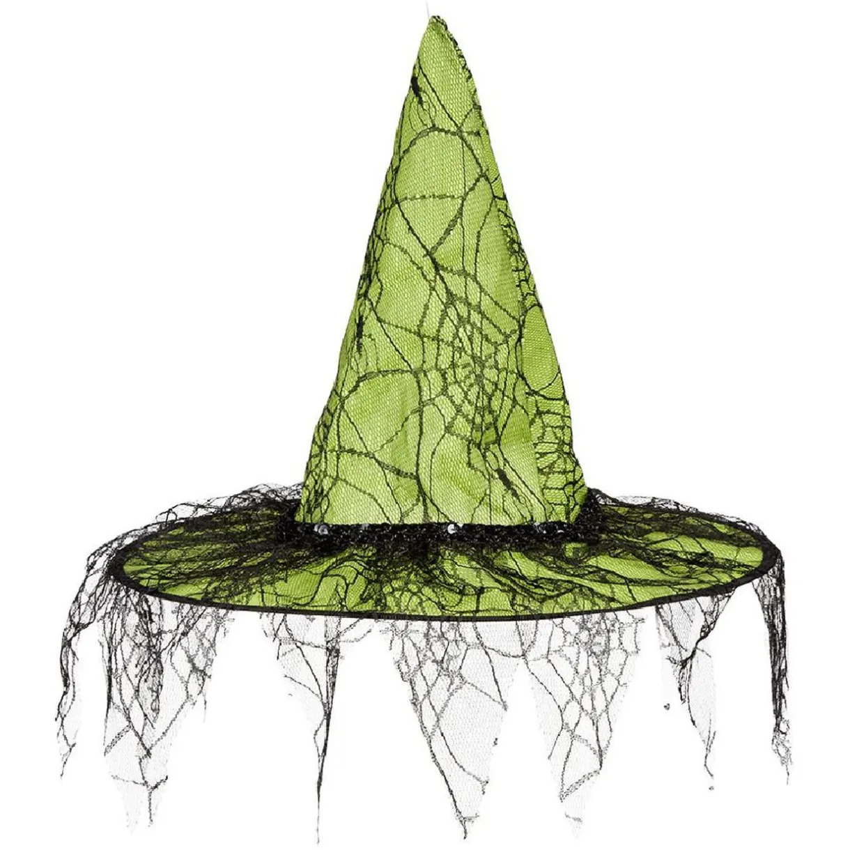 Outlet Gifi Chapeau de sorcière recouvert de dentelle