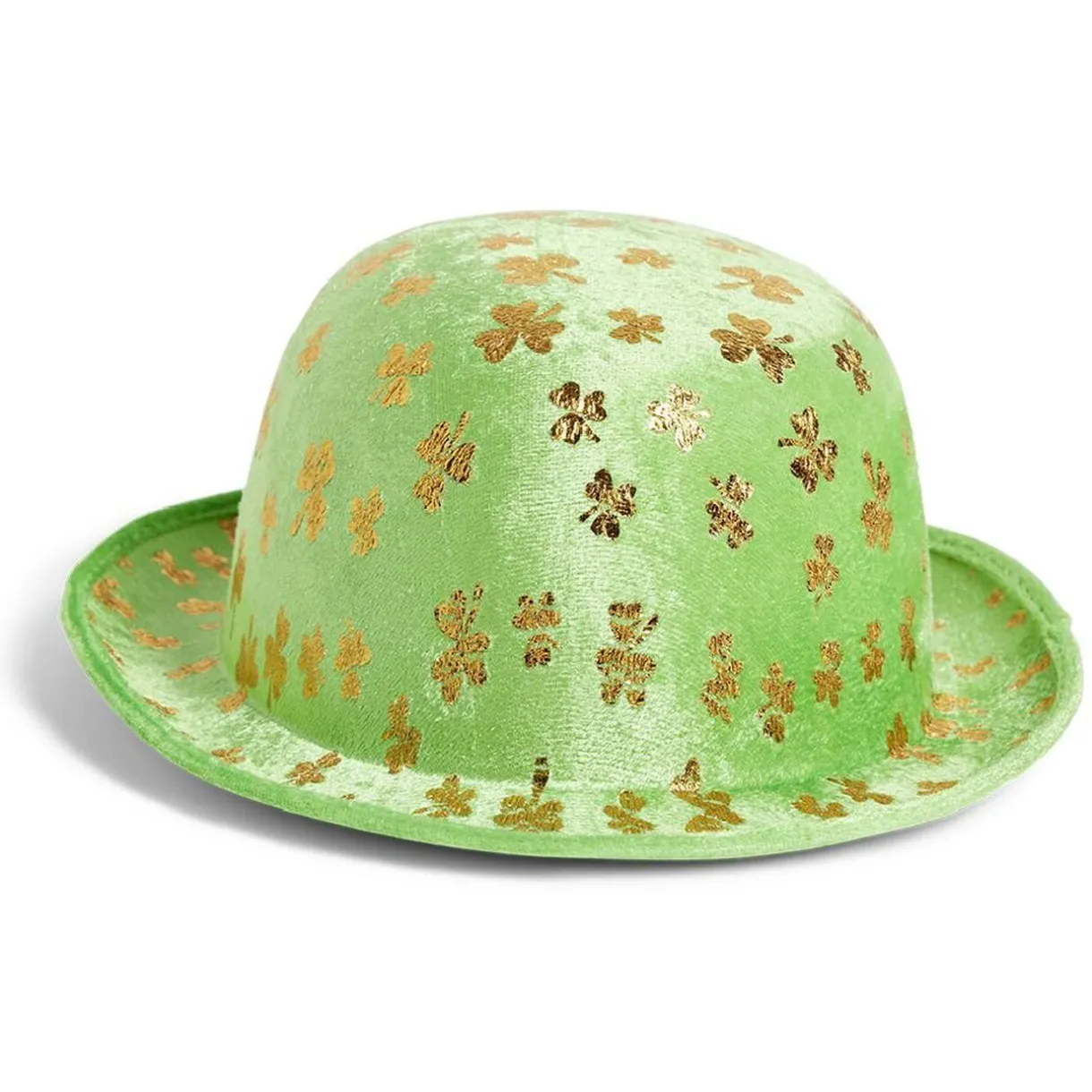 Outlet Gifi Chapeau Saint-Patrick taille adulte polyester vert avec trèfles dorés