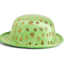 Outlet Gifi Chapeau Saint-Patrick taille adulte polyester vert avec trèfles dorés