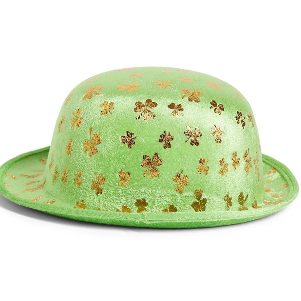 Outlet Gifi Chapeau Saint-Patrick taille adulte polyester vert avec trèfles dorés