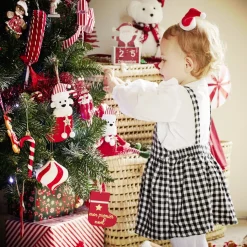 Clearance Gifi Chaussette de Noël en bois à suspendre