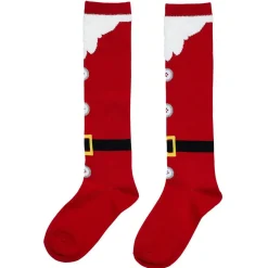 Outlet Gifi Chaussette de Noël haute rouge et blanc 47cm