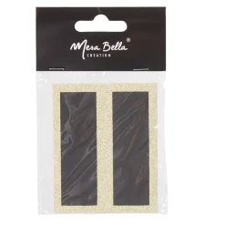 Clearance Gifi Chevalet porte-nom ardoise bord doré pailleté x6