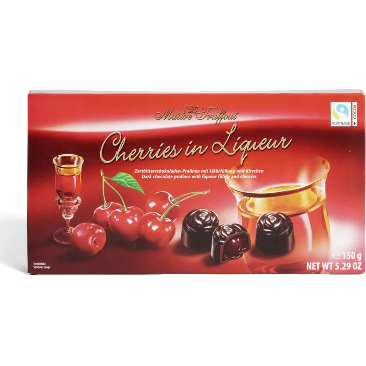 Hot Gifi Chocolats noir fourrés de liqueur et cerises 150Gr