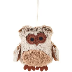 Gifi Chouette de Noël à suspendre marron^ Décoration Sapin
