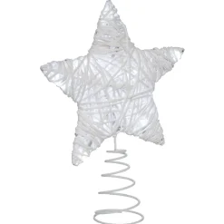 Gifi Cimier tête de sapin Noël lumineuse 10 led blanc^ Décoration Sapin