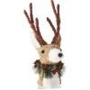 Gifi Cimier tête de sapin Noël renne naturel^ Décoration Sapin