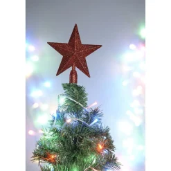 Gifi Cimier tête de sapin Noël étoile rouge^ Décoration Sapin
