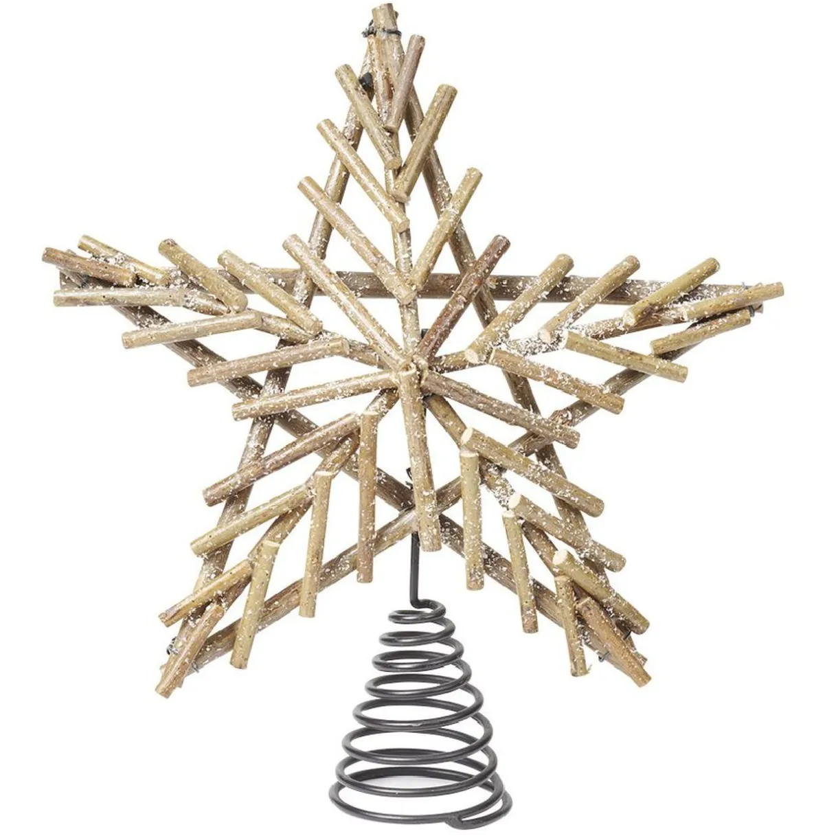 Gifi Cimier tête de sapin étoile bois et métal Noël^ Décoration Sapin