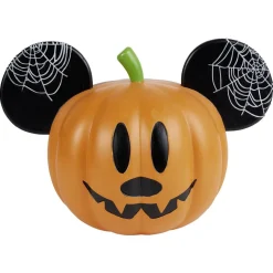 Sale Gifi Citrouille Disney Mickey à LED orange et noir L30xH18cm - grand modèle