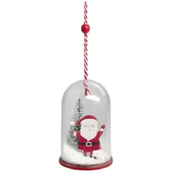 Gifi Cloche à suspendre déco Noël avec personnage en bois Ø6xH10,5cm^ Décoration Sapin