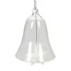 Outlet Gifi Cloche de Noël à suspendre verre transparent avec étoile blanche