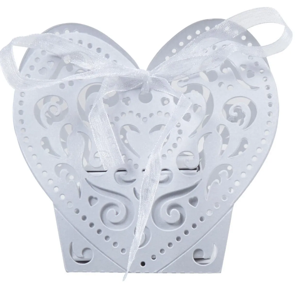 Clearance Gifi Coeur blanc à dragées x10