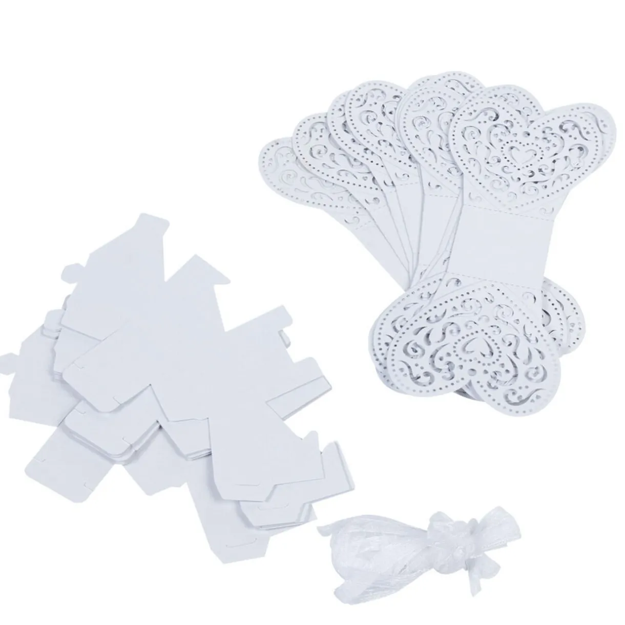 Clearance Gifi Coeur blanc à dragées x10