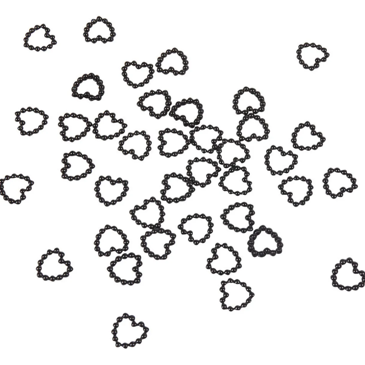 Clearance Gifi Coeur en perle noir x50