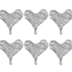 Sale Gifi Coeur métal argenté x6