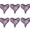 Clearance Gifi Coeur métal violet x6