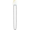 Clearance Gifi Collier perle blanc ou noir L84cm