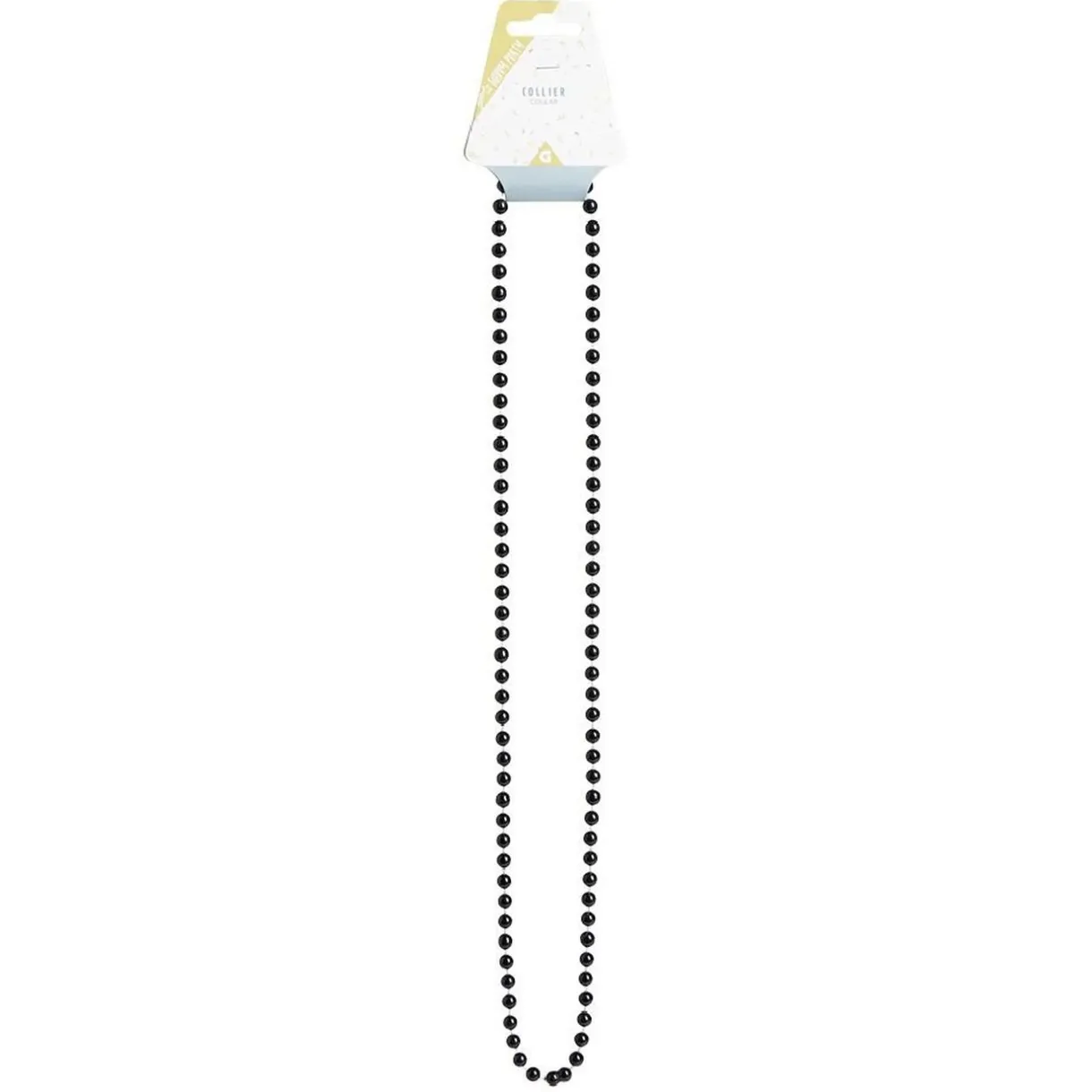 Clearance Gifi Collier perle blanc ou noir L84cm