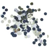 Outlet Gifi Confettis aluminium noir argenté doré Ø2 cm