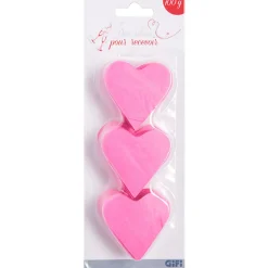 Outlet Gifi Confettis coeur rose fuchsia en papier