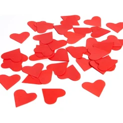 Outlet Gifi Confettis coeur rouge en papier