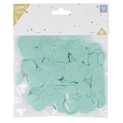 Outlet Gifi Confettis en papier rond vert d'eau ø 2 cm