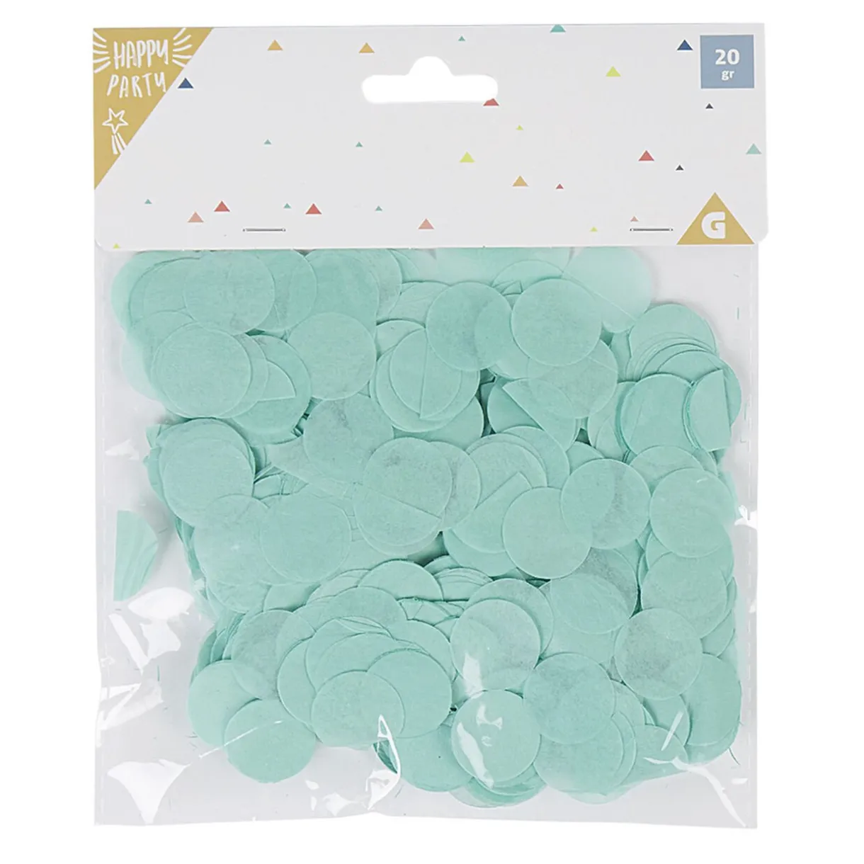 Outlet Gifi Confettis en papier rond vert d'eau ø 2 cm