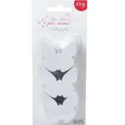 Outlet Gifi Confettis papillon blanc en papier