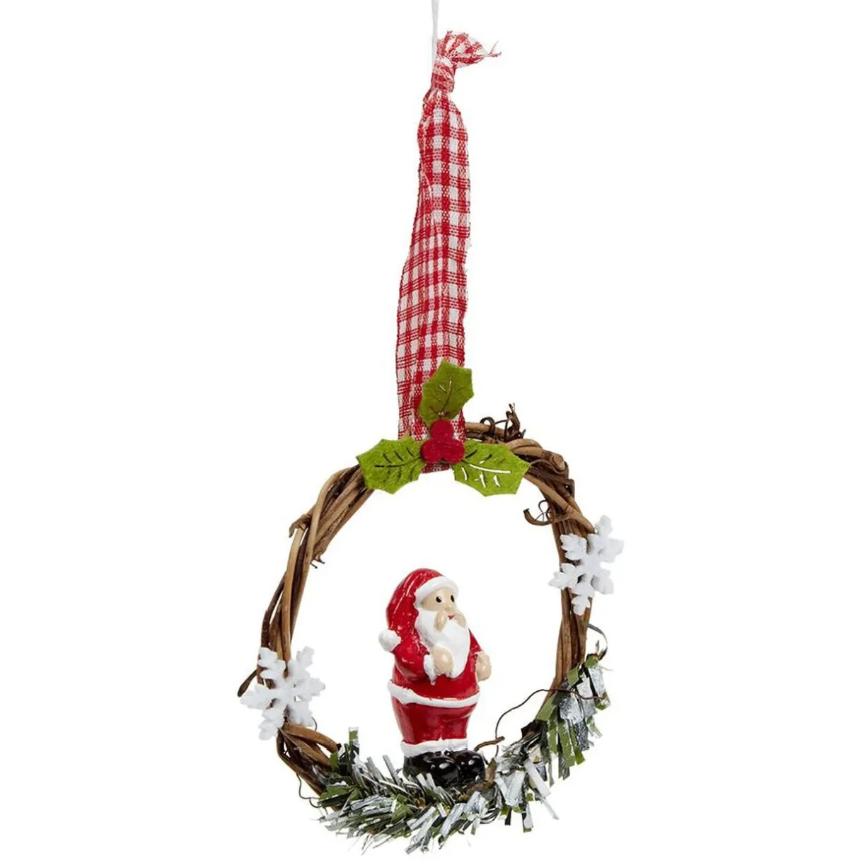 Discount Gifi Couronne en bois à suspendre Noël