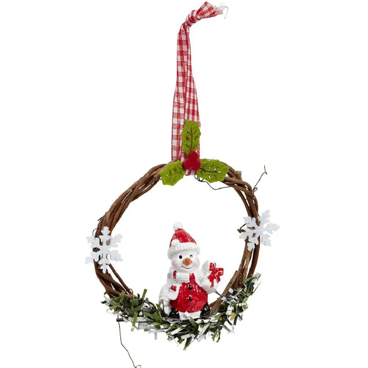 Discount Gifi Couronne en bois à suspendre Noël