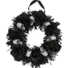 Clearance Gifi Couronne lumineuse fleurs et têtes de mort